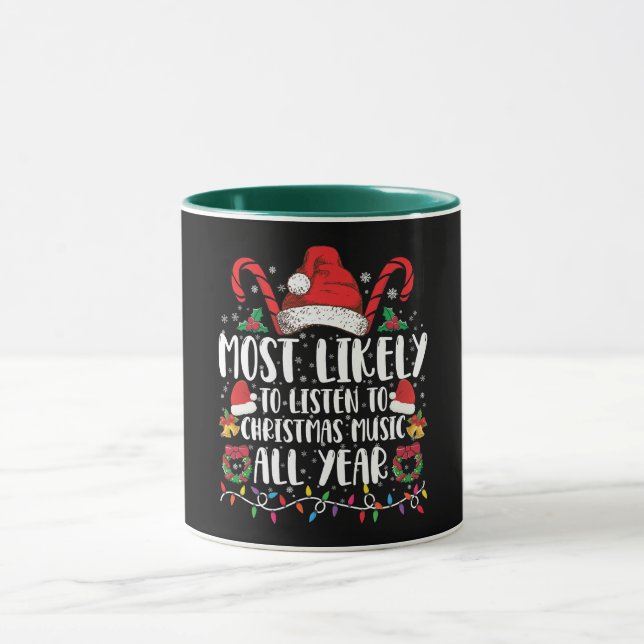 Caneca Mais Propenso a Ouvir Natal Todo Ano Natal (Centro)