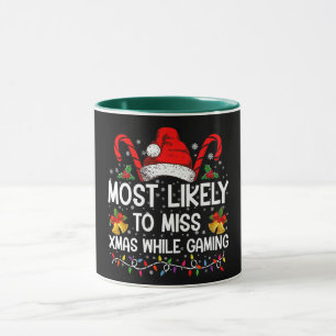 Caneca Mais Propenso a Perder o Natal Enquanto Jogos de N