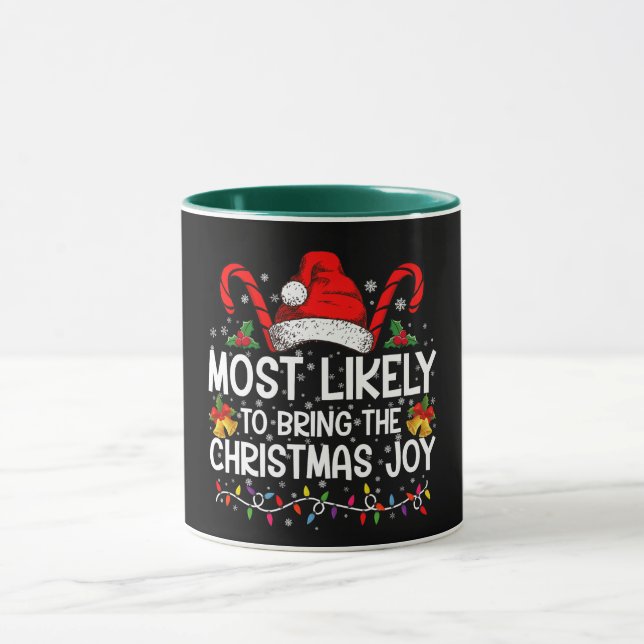 Caneca Mais Propenso a Trazer a Alegria de Natal Combinan (Centro)