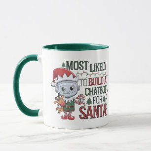 Caneca Mais Provável Criar um Chatbot para o Papai Noel D