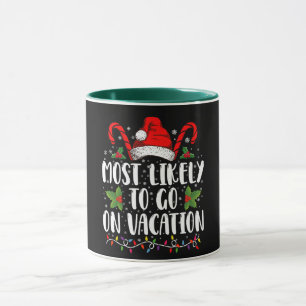 Caneca Mais Provável De Ir De Férias Natal Combinando
