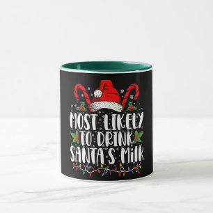 Caneca Mais Provável Para Beber Leite De Papai noel Engra