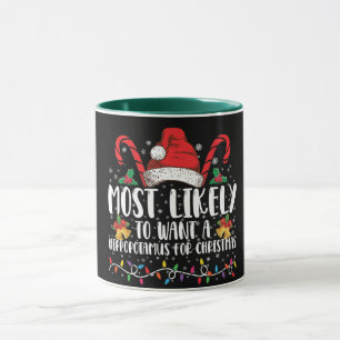 Caneca Mais Provável Que Queira Um Hipopótamo No Natal