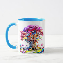 Caneca Maison perchée dans un arbre magique.