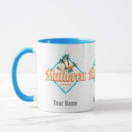 Caneca Majorca Balearic Island Retro Parrot Vintage