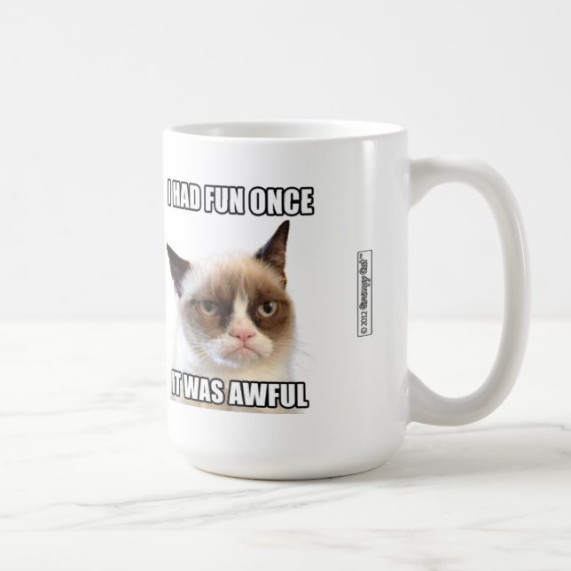 Caneca mal-humorada de Cat™ - "eu tive o (Direita)