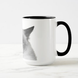 Caneca mal-humorada do gato (nenhum texto)