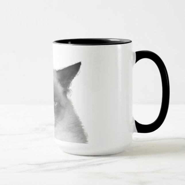 Caneca mal-humorada do gato (nenhum texto) (Direita)