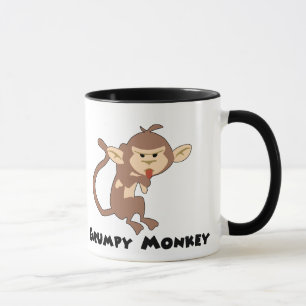 Caneca mal-humorada do macaco