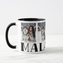 Caneca Malamute do Alasca Foto Personalizada Amantes de C