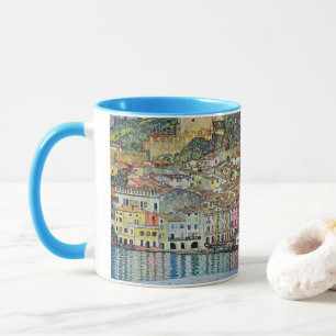 Caneca Malcesine no lago Garda por Gustav Klimt