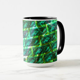 Caneca Maldito verde, arranhado, grade ou tijolo diferent