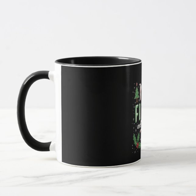 Caneca Malhação feliz e feliz novo Natal para a construçã (Esquerda)