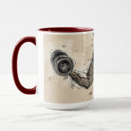 Caneca Malhação Vermelho Cor-de-Rosa Pastel