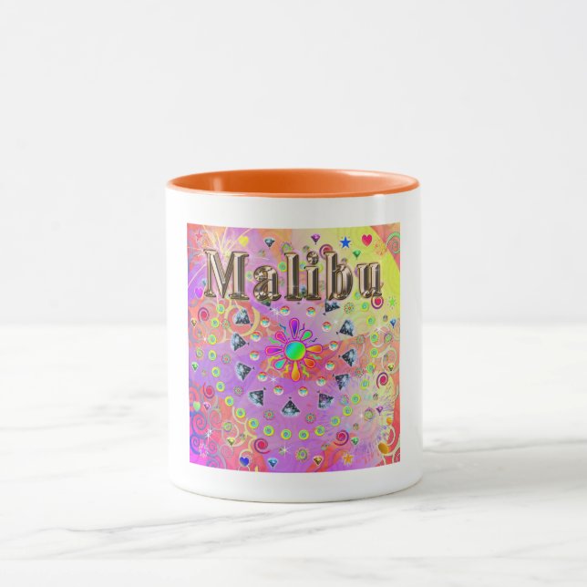 Caneca Malibu Lucky Ouro Mug (Centro)