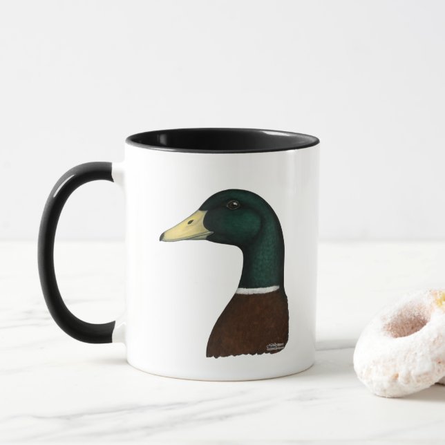 Caneca Mallard Drake Head (Com Donut)