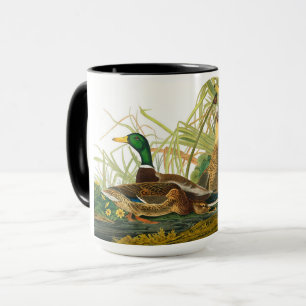 Caneca Mallard Duck por John James Audubon