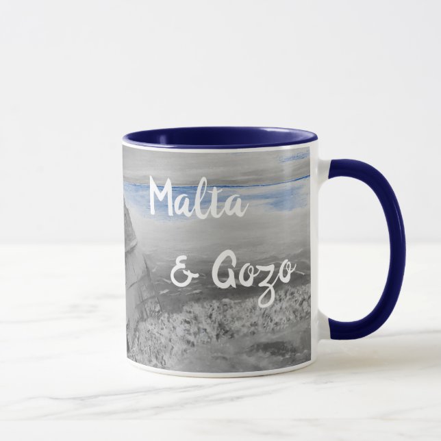 Caneca Malta e Gozo Souvenir Mug (Direita)
