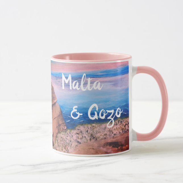 Caneca Malta e Gozo Souvenir Mug (Direita)