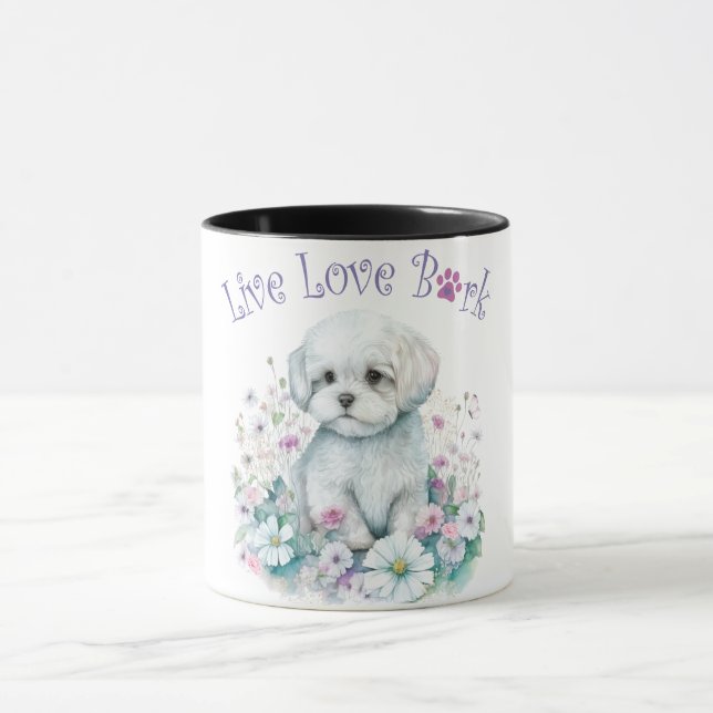Caneca Maltês Mãe Floral (Centro)