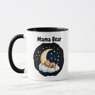 Caneca Mama Bear Mug - Nome Personalizado Do Bebê E Mug D