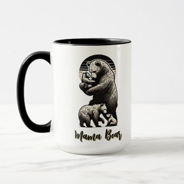 Caneca Mama Bear - Mug Personalizável (Esquerda)