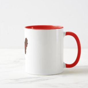 Caneca Mamã de Bichon Frise [estilo do tatuagem]
