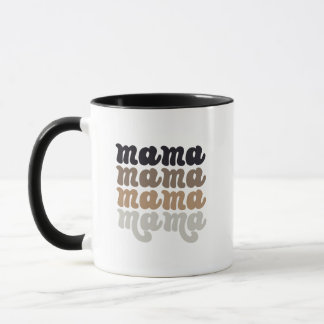 Caneca Mama de cerâmica neutra Mug - presente de Dia de a