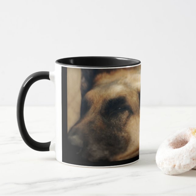 Caneca Mamã do german shepherd do mundo a melhor (Com Donut)