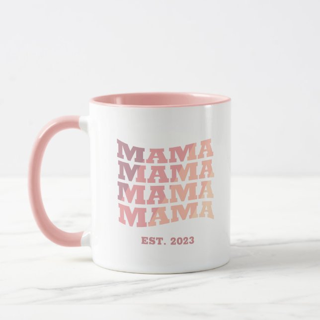 Caneca Mama estabelecida personalizada (Esquerda)