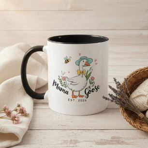 Caneca Mama Gansa Est Estilo Doce Maternidade