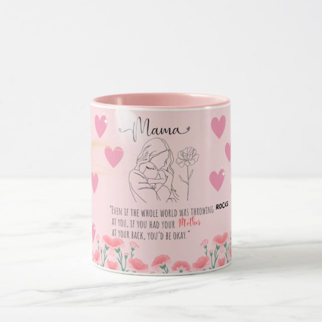 Caneca Mama Love Mug – Heartwarming Mother and Baby  (Centro)
