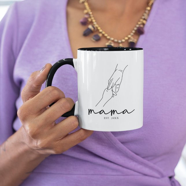 Caneca Mama Moderna e Estabelecida (Criador carregado)