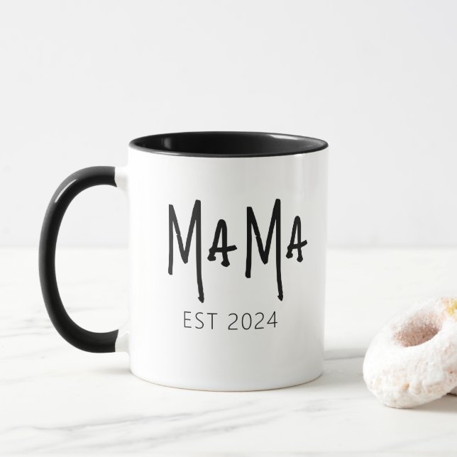 Caneca Mama Personalizada Est 2024 - Personalizada (Com Donut)
