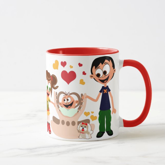 Caneca Mama voli bebu (Mamãe Ama Bebê) 02 (Direita)