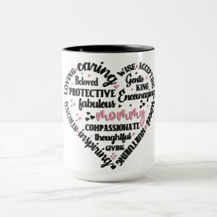 Caneca Mamãe Coração Fofo
