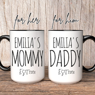 Caneca Mamãe e Pai - Mug Personalizado   Novo presente da