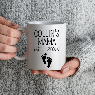 Caneca Mamãe Est 2024 Primeira Vez Mãe Nova Dia de as mãe