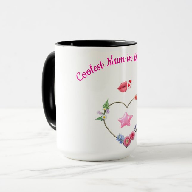 Caneca Mamãe Fofa e Simples (Frente Esquerda)