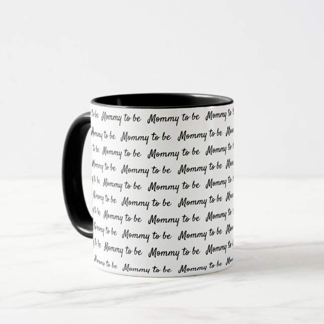 Caneca Mamãe personalizada mínima para ser personalizada  (Frente Esquerda)