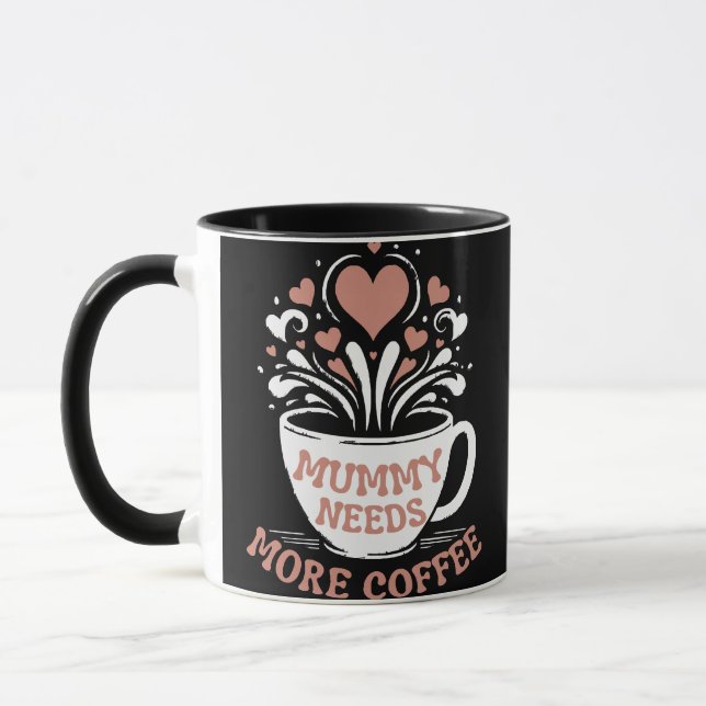 Caneca Mamãe Precisa De Mais Café Mamãe Puns Cansados Mãe (Esquerda)