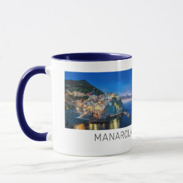 Caneca Manarola Cinque Terre La Spezia Itália Panorama