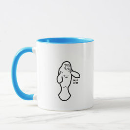 Caneca Manatee Free Hugs Mug