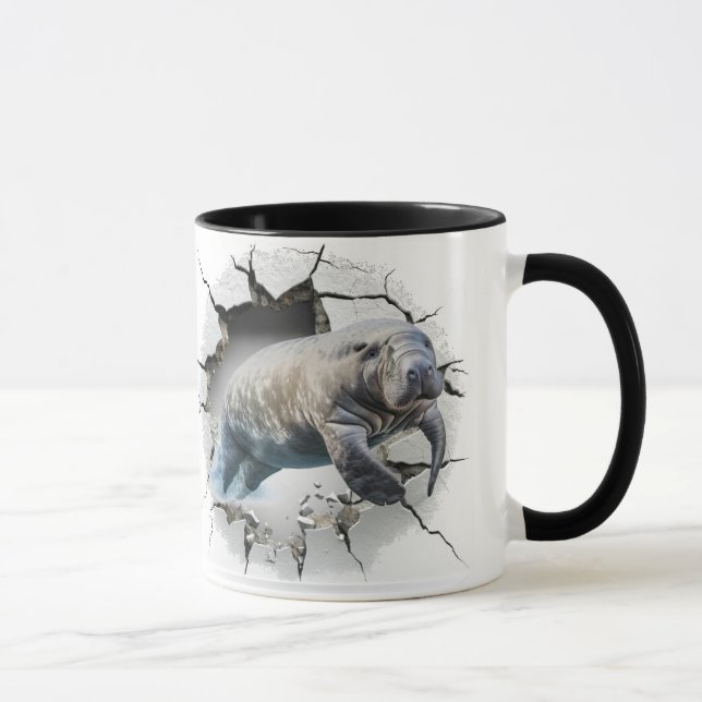 Caneca Manateio quebrando a parede (Direita)