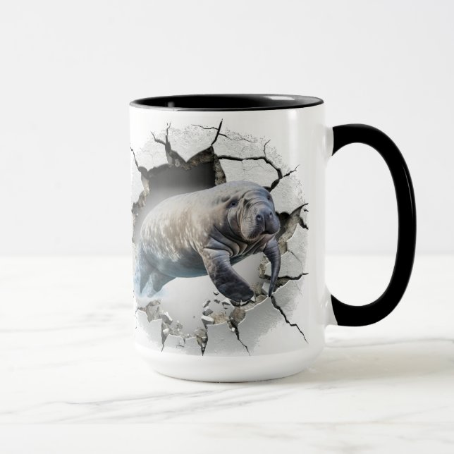 Caneca Manateio quebrando a parede (Direita)