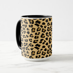 Caneca Manchas-leopardo bonitas Padrões de Impressão de