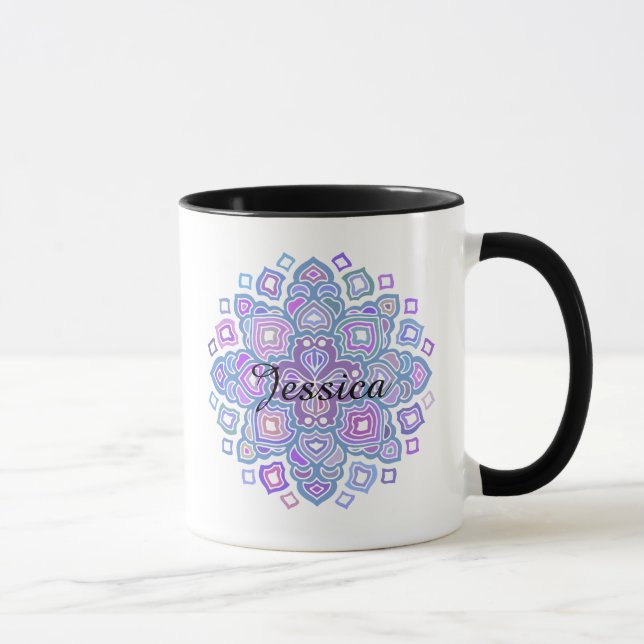 Caneca Mandala azul (Direita)