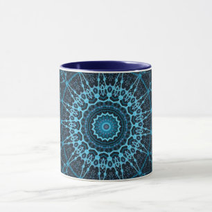 Caneca Mandala Círculo Geométrico Retro Hipopótamo
