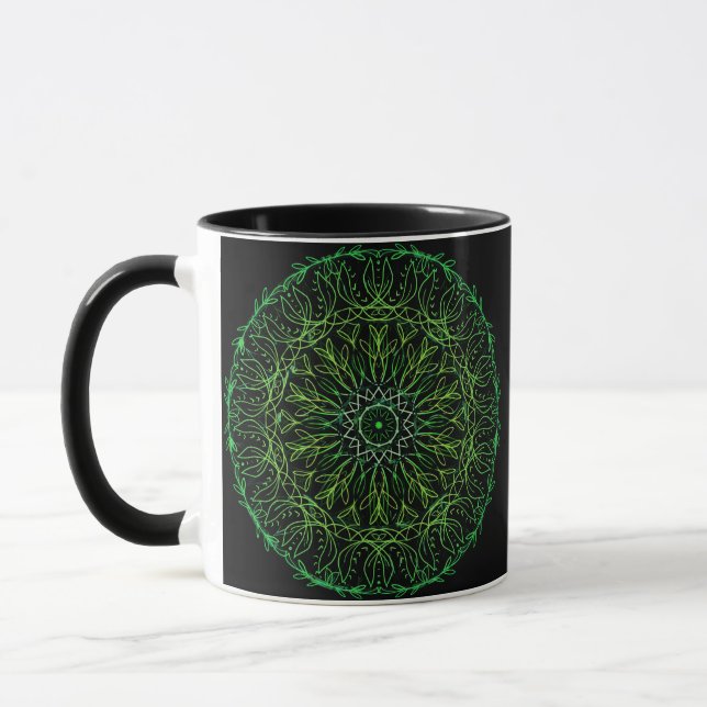 Caneca Mandala colorida (Esquerda)