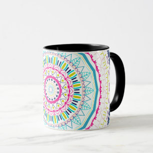 Caneca mandala colorida